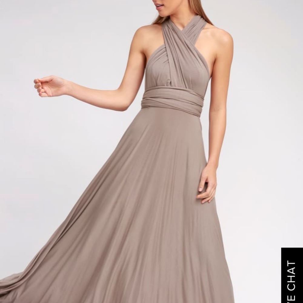 TAUPE MAXI DRESS